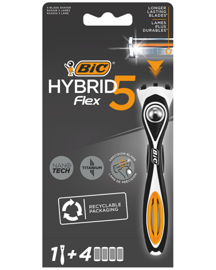 BIC Flex 5 Hybrid Barberskraber (Inkl.4 blade)