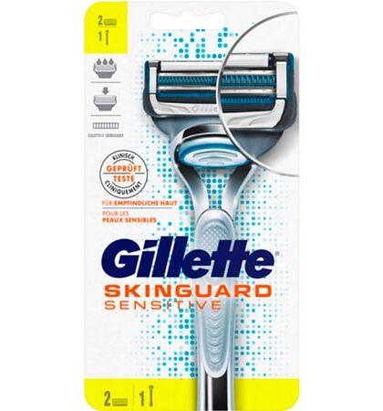 Gillette Skinguard Sensitive Barberskraber & 2 blade