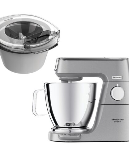 Kenwood KVL85.004SI køkkenmaskine + KAX71.00WH ismaskine