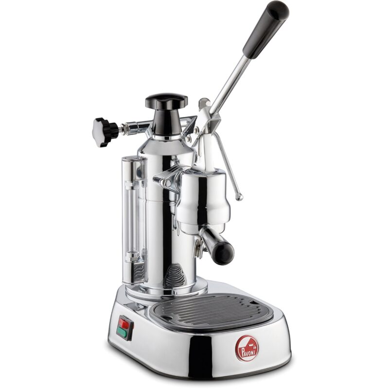 La Pavoni Europiccola Lusso Espressomaskin 0,8 liter Rustfrit stål, træhåndtag LPLELQ01EU