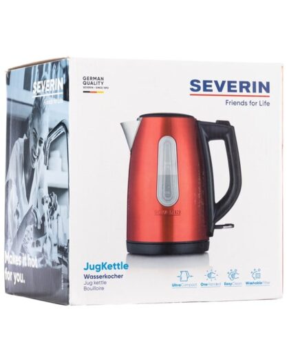 SEVERIN Elkedel WK 3417 - kettle - red metallic/black - Metalisk rød/sort - 2200 W