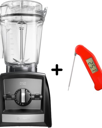Vitamix A2500i Ascent blender, sort & Thermapen ETI Classic termometer, rød