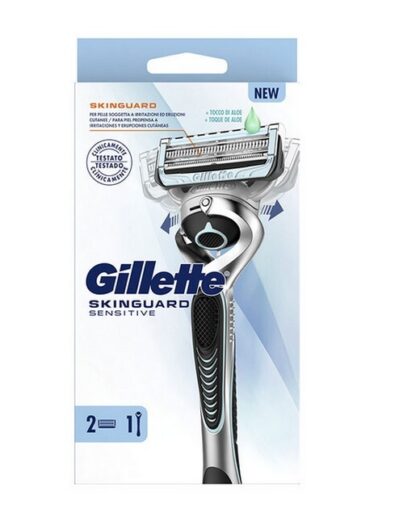 Gillette - SkinGuard Sensitive Barberskraber + 2 Barberblade