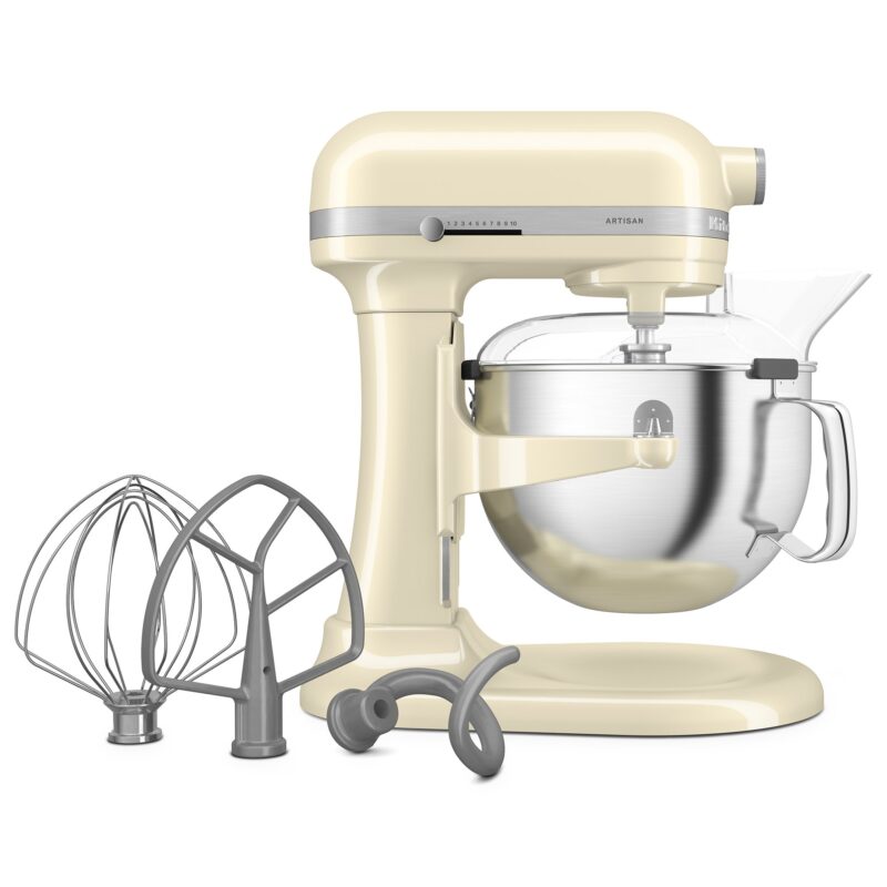 KitchenAid Artisan 5KSM60SPX køkkenmaskine med løftearm 5,6 liter, almond creme