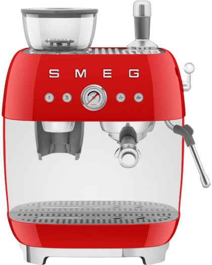 Smeg EGF03 Manuel espressomaskine, rød