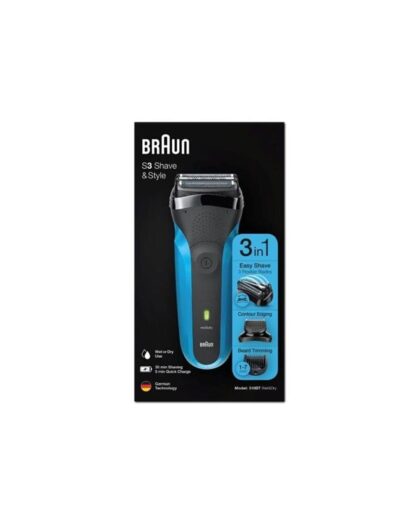 Braun Barbermaskine S3 Shave&Style 310BT Blue