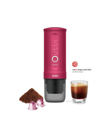 Outin Nano Portable Espresso Crimson Red Bærbar espressomaskine